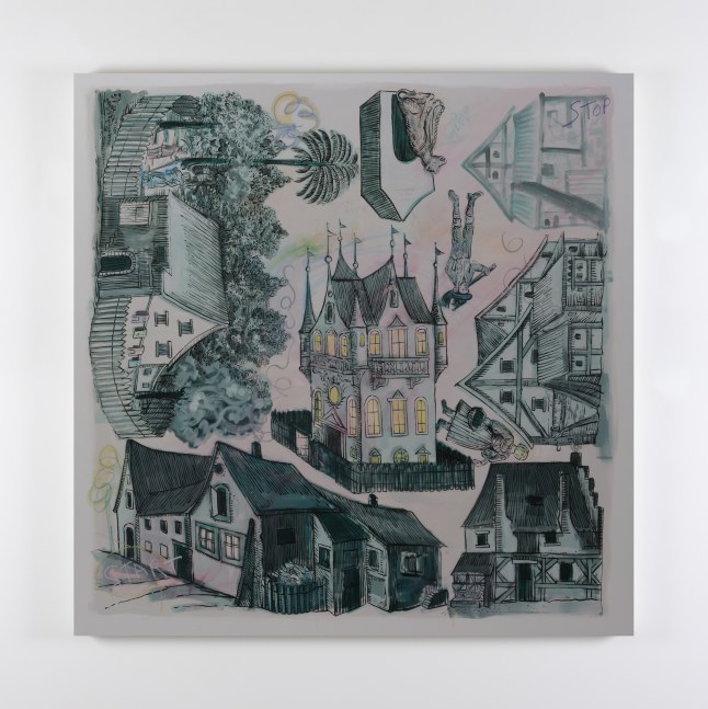 David&amp;nbsp;Godbold&amp;nbsp;
Untitled (Night for day), 2015
acrylic, oil and oil stick on canvas and neon
175 x 175 cm / 68.9 x 68.9 in&amp;nbsp; &amp;nbsp;

&amp;nbsp;