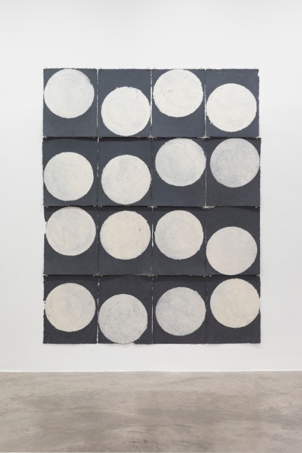 Richard Gorman&amp;nbsp;

All Wall (balls white &amp;amp; grey) 2013

handmade Echizen kozo washi paper, 16 elements

each sheet 63 x 49 cm /&amp;nbsp;24.8 x 19.3 in&amp;nbsp;

installed dimensions 252 x 196 cm