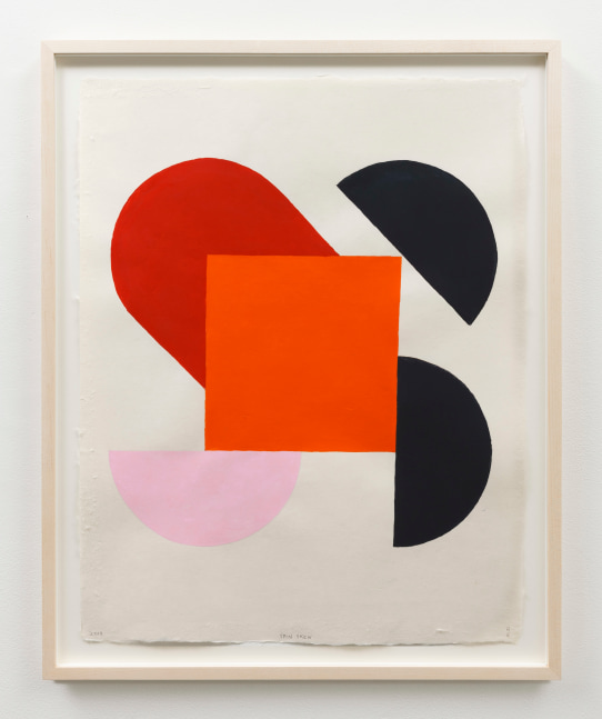 Richard Gorman&amp;nbsp;
Spin Skew, 2018
gouache on handmade echizen kozo washi paper&amp;nbsp;
72 x 60 cm / 28.3 x 23.6 in framed&amp;nbsp;&amp;nbsp;