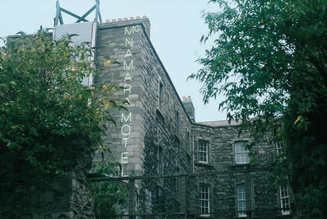 Liam Gillick&amp;nbsp;
McNamara Motel, 1997/2011
white neon, unique with 1 AP
350 x 37 cm / 137.8 x 14.6 in approx.

&amp;nbsp;