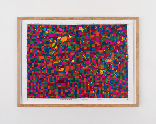 Kathy Prendergast&amp;nbsp;
Road Trip 12,&amp;nbsp;2021
gouache on paper
39 x 54 cm / 15.4 x 21.3 in unframed&amp;nbsp;&amp;nbsp;
44.6 x 60.3 x 4 cm / 17.6 x 23.7 x 1.6 in framed

&amp;nbsp;