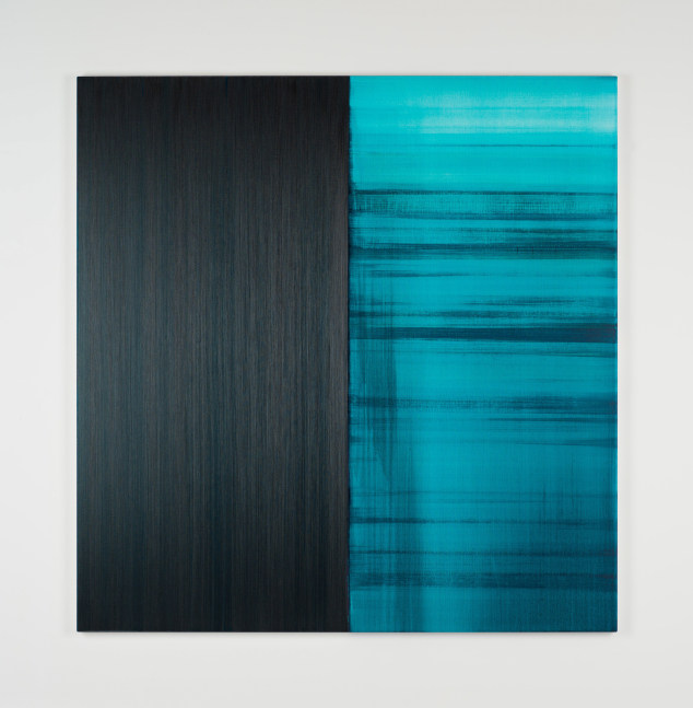 Callum Innes&amp;nbsp;
Untitled Lamp Black / Caribbean Turquoise,&amp;nbsp;2021
oil on linen
195 x 190 cm / 76.8 x 74.8 in