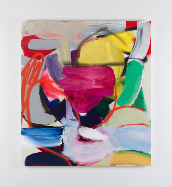 Liliane Tomasko
Portrait of the Self (hiding behind a cloud of magenta), 2022
acrylic and acrylic spray on linen
142.2 x 127 cm / 56 x 50 in &amp;nbsp;