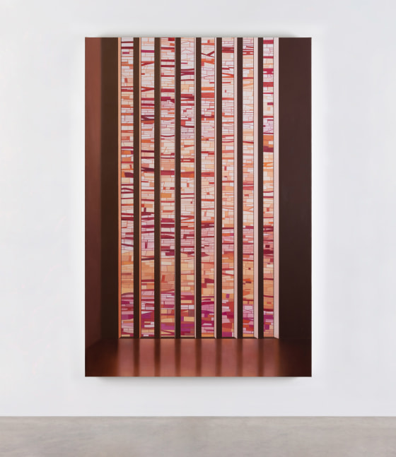 Paul Winstanley  Interior with a Large Window (Yantra), 2021 oil on linen 222 x 148 x 5 cm / 87.4 x 58.3 x 2 in