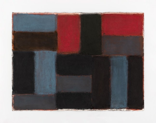 Sean Scully&amp;nbsp;
Wall 23.10.20,&amp;nbsp;2020
pastel on paper
55.9 x 76.2 cm / 22 x 30 in paper size&amp;nbsp;
71 x 91 x 5 cm / 28 x 35.8 x 2 in framed