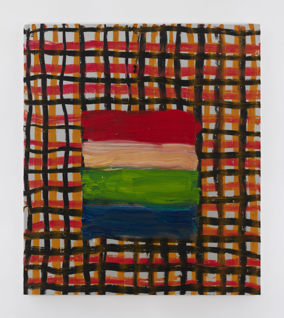 Cage Red&amp;nbsp;
2021
Oil and oil pastel on aluminum
81.3 x 71.1 cm / 32 x 28 in &amp;nbsp;