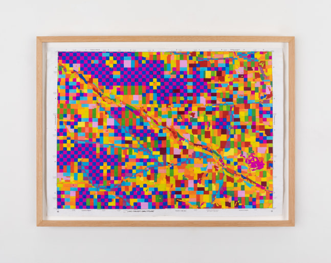 Kathy Prendergast&amp;nbsp;
Road Trip 10,&amp;nbsp;2021
gouache on paper
39 x 54 cm / 15.4 x 21.3 in unframed&amp;nbsp;&amp;nbsp;
44.6 x 60.3 x 4 cm / 17.6 x 23.7 x 1.6 in framed

&amp;nbsp;