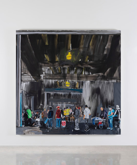 Brian Maguire, Soup kitchen USA, 2023