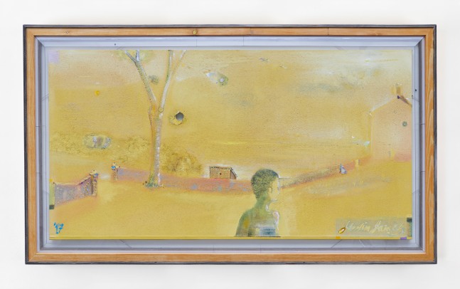 Merlin James&amp;nbsp;
The Vale, 2017
acrylic, canvas, polycarbonate, wood, hair and mixed materials
103 x 177 cm / 40.6 x 69.7 in&amp;nbsp; &amp;nbsp;
&amp;nbsp;