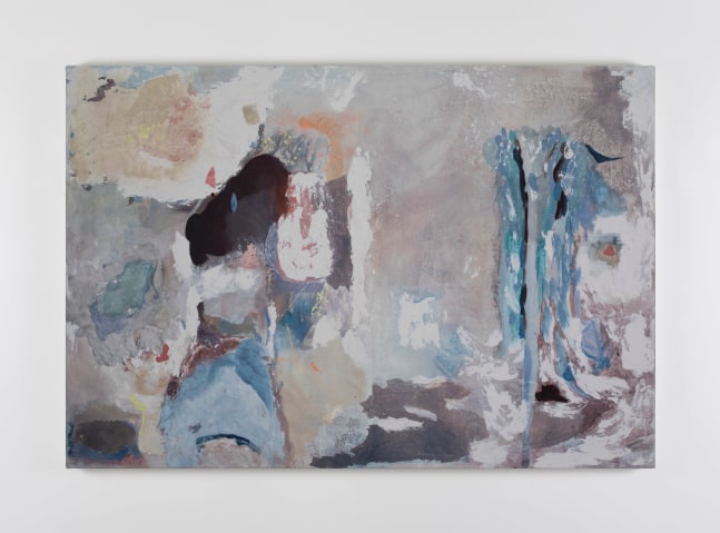 Aleana Egan little shell, small gift, 2024 mixed media on canvas 73 x 108 cm /28.7 x 42.5 in