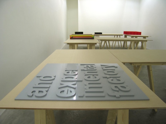 Liam Gillick, Literally Based on H.Z. 3