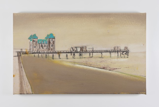 Merlin James
Pier, 2023
acrylic on canvas
31 x 50.5 cm / 12.2 x 19.9 in