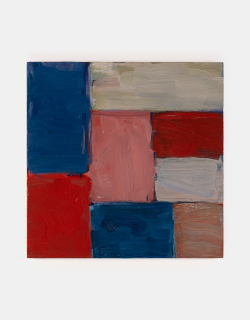 Sean Scully  Pink Blue 2025 oil on copper