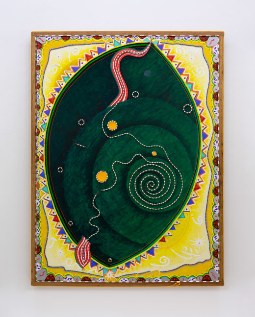 Daniel Rios Rodriguez
Wandering Star,&amp;nbsp;2021
oil, rope and nails on canvas with painted wood frame
205.7 x 156.2 cm / 81 x 61.5 in