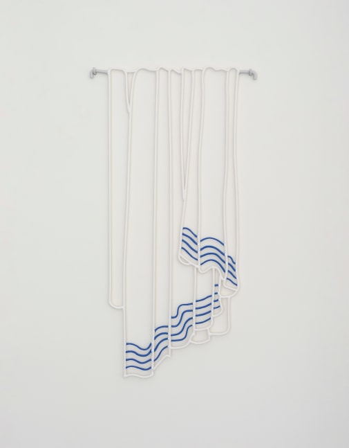 Isabel Nolan
Towel, 2025
solid round steel, paint,
edition of 10 + 1 AP
85 x 45.5 x 2 cm / 33.5 x 17.9 x .8 in

produced with Space Forms
in support of Ireland at Venice

&amp;euro; 6,000 ex VAT
