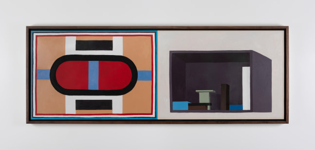 Nathalie Du Pasquier&amp;nbsp;
START, 2022
oil on paper, 2 modules
206.7 x 76.8 cm / 81.4 x 30.2 in framed