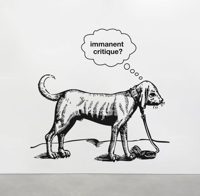 Liam Gillick&amp;nbsp;
Critical tiles..., 2018
matte black vinyl on wall
300 x 300 cm / 118.1 x 118.1 in&amp;nbsp; &amp;nbsp;

&amp;nbsp;