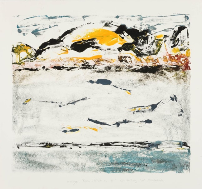 Barrie Cooke  River and Hillside N.Z. III Cill Rialaig