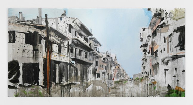 Brian Maguire&amp;nbsp;

Aleppo 4,&amp;nbsp;2017

acrylic on linen

200 x 400 cm / 78.7 x 157.5 in&amp;nbsp; &amp;nbsp;