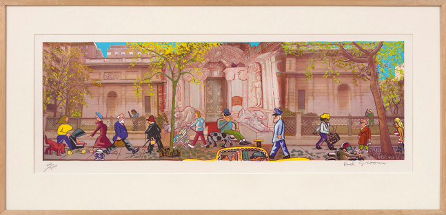 Pierpont Morgan Library, 1982

color lithograph, edition of 300

15 x 38 5/8 in. / 38.1 x 98.1 cm