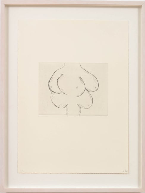 Louise Bourgeois

Anatomy (4) from Anatomy (Wye and Smith 100), 1989-90

etching on wove paper, edition of 44 + 10 AP + 6 PP

6 1/2 x 8 3/4 in. / 16.5 x 22.2 cm

Sold