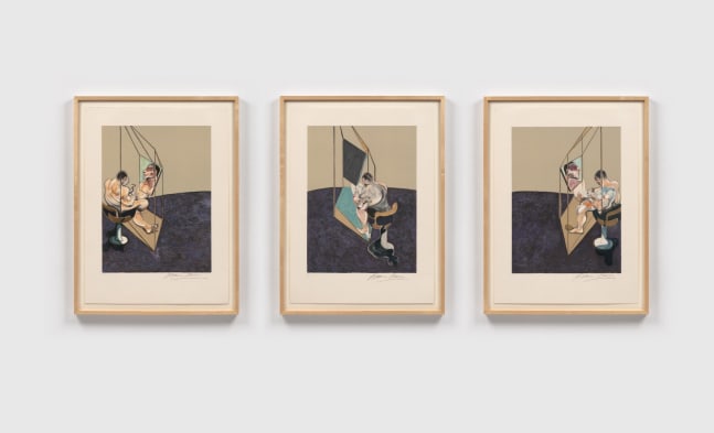 Francis Bacon

Three Studies of the Male Back 1970, 1987

a set of three lithographs, ed. HC aside from the ed. of 99

31 7/8 x 23 3/8 in. (81 x 59.4 cm)

Sold