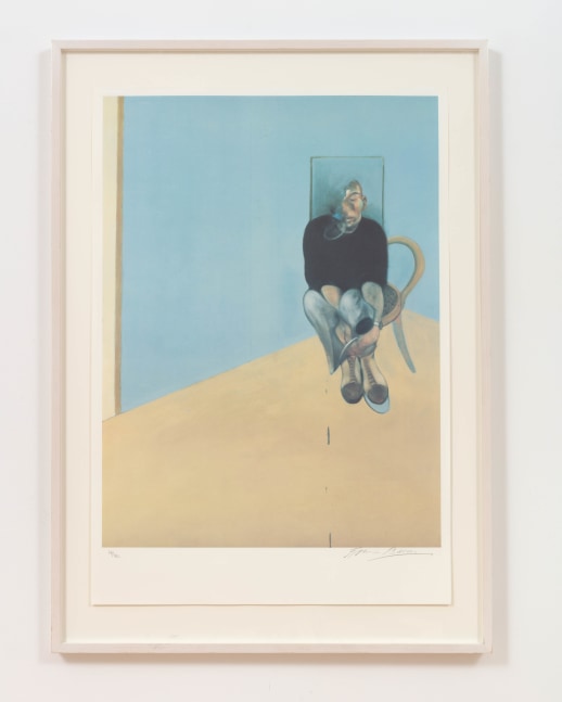 Francis Bacon

Study for Self Portrait 1982, 1984

lithograph, edition of 182

image:&amp;nbsp;32 1/8 x 23 7/8 in.&amp;nbsp;/&amp;nbsp;81.5 x 60.5 cm

paper:&amp;nbsp;37.00 x 25 5/8 in.&amp;nbsp;/&amp;nbsp;94 x 65 cm