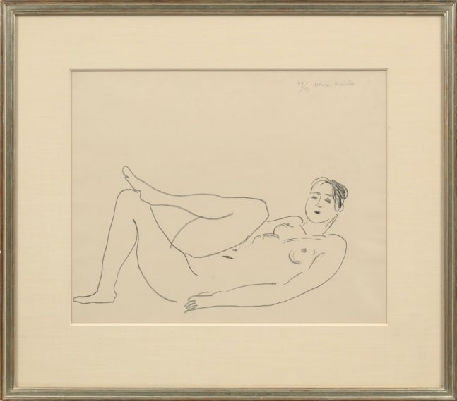 Nu couch&amp;eacute; au visage incomplet - &amp;Eacute;tude de jambes, 1925

lithograph on Japanese vellum, edition of 50

17 7/8 x 22 1/16 in. / 45.4 x 56 cm