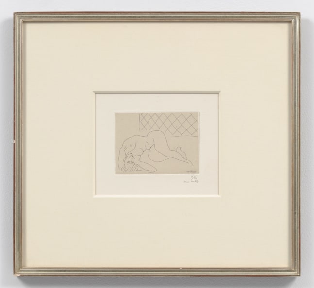 Nu couch&amp;eacute;, renvers&amp;eacute;, 1929
etching, on chine appliqu&amp;eacute;, edition of 25
11 x 14 15/16 in. / 27.9 x 37.9 cm