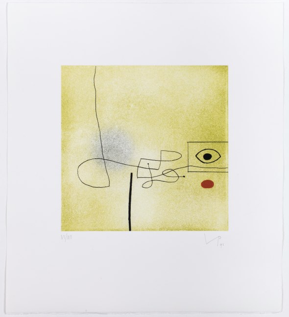 Images on the Wall, Print G, 1991-92

etching, edition of 50

22 1/4 x 19 3/4 in. (56.5 x 50.2 cm)

framed: 24 1/2 x 27 x 1 1/2 in.

Sold