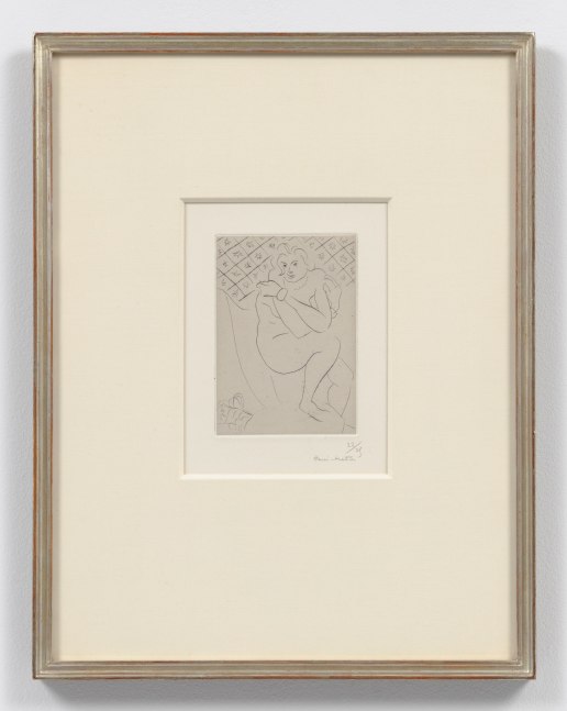 Nu assis, bras crois&amp;eacute;s sur la poitrine, 1929
drypoint, on chine appliqu&amp;eacute;, edition of 25
14 7/8 x 11 in. / 37.8 x 27.9 cm