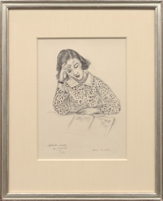 Petite liseuse, 1923

lithograph on Japanese vellum, proof aside from the edition of 50

17 3/16 x 11 in. / 43.7 x 27.9 cm

&amp;nbsp;