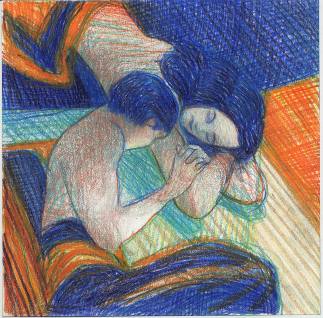 Stanze Intime #6, 2021

Pastel and colored pencil on paper

18 x 18 inches