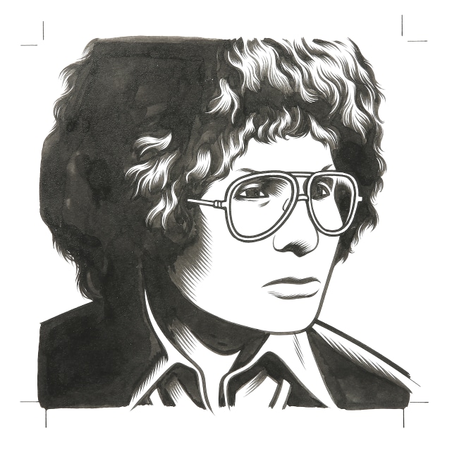&amp;quot;The Believer&amp;quot; Cover #14, Dory Previn, 2004
Ink and graphite on Bristol board paper
Paper Size: 5 7/8 x 5 7/8 ​inches