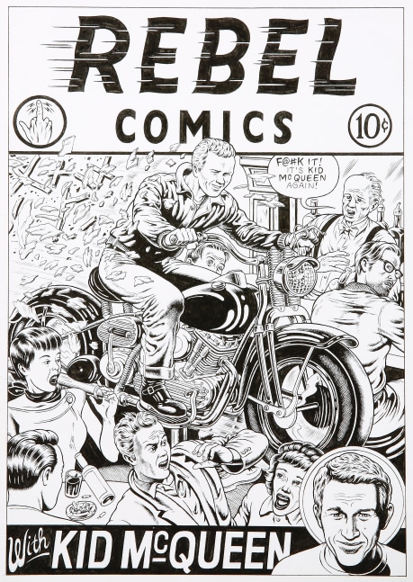 Rebel Comics, Cover, 2016
Pen and ink on paper
Paper Size: 12 x 9 inches

$1,400 - Sold
&amp;nbsp;