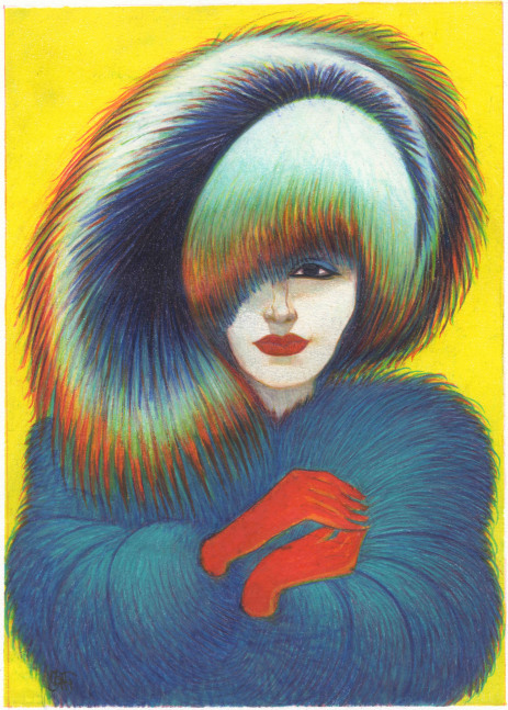 Winter Warmth (Cover for The New Yorker Magazine, January 2013), 2013
Crayon and pastel on paper
19 1/2 x 15 1/2 inches