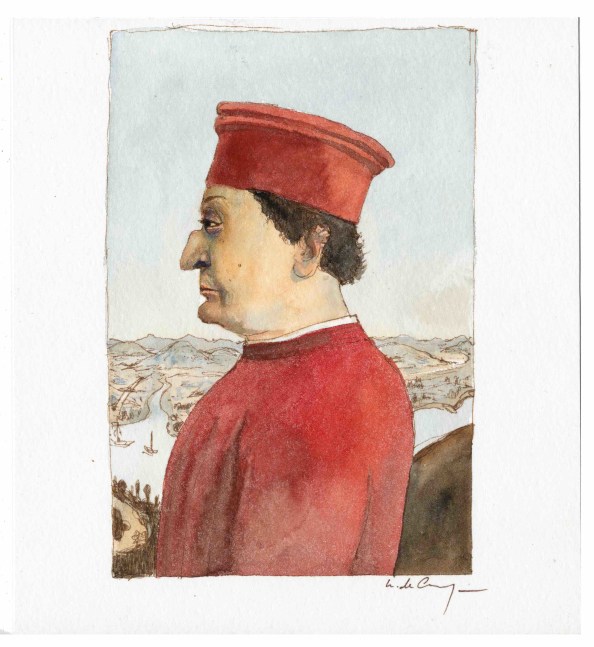 Della Francesca, 2009

Watercolors on paper

Framed: 14 1/2 x 12 1/2 inches
