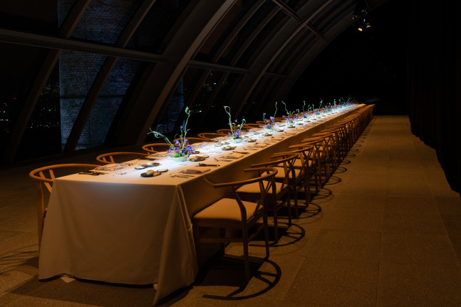 The special event included dinner with such beautiful setting.