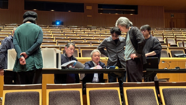 We are having detailed discussion with conductor Mr. Masato Suzuki, director Mr. Leo Iizuka, digital videographer Mr. Mucho Muramatsu and his assistant Mr. Riku Komiyama.&amp;nbsp; They are all leading experts in their respective fields and we aimed for much better stage, while respecting one another.

&amp;nbsp;