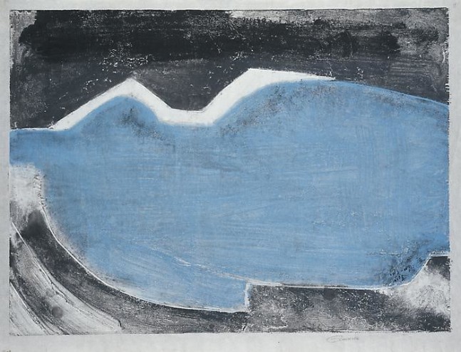 Untitled, PP 1040, c. 1971
Water Soluble Printer&amp;rsquo;s Ink and Casein
on Handmade Japanese Paper
H:&amp;nbsp;24 x W: 31 5/8 inches