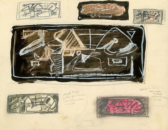 Inv# FII 51 Untitled, c. 1940s
Graphite, Felt Pen, India Ink, Gouache, Crayon&amp;nbsp;
and Pastel on Wove Paper
8.5 x 11 inches&amp;nbsp;&amp;nbsp;
21.6 x 27.9 cm