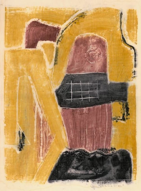 Inv# AWdC-CM 2103 Untitled, c.1950s-1960s
Water Soluble Printer&amp;#39;s Ink
on Handmade Japanese Laid Paper
18 3/4 x 12 3/4 inches&amp;nbsp;
47.63 x 32.39 cm