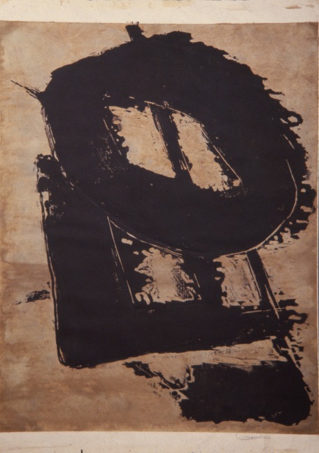 Untitled, PP 1018, c. 1960s
Water Soluble Printer’s Ink and Casein
on Handmade Japanese Paper
H: 24 x W: 19 3/8 inches