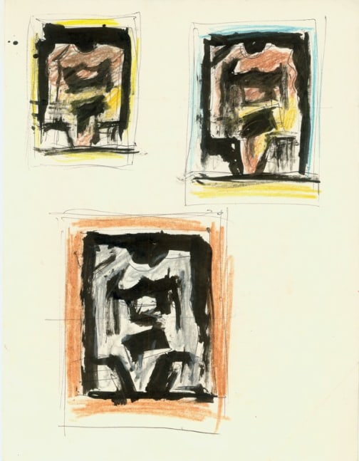 Untitled, FII 59, c. 1970s
Ink, Pen and Crayon on Paper
H:&amp;nbsp;11 x W: 8 1/2 inches