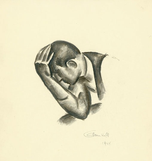 Inv# GDrP 011 Untitled, 1924
Graphite and Conte on Silverpoint Prepared Paper
9 1/2 x 7 1/8 inches&amp;nbsp;&amp;nbsp;
24.13 x 18.11 cm