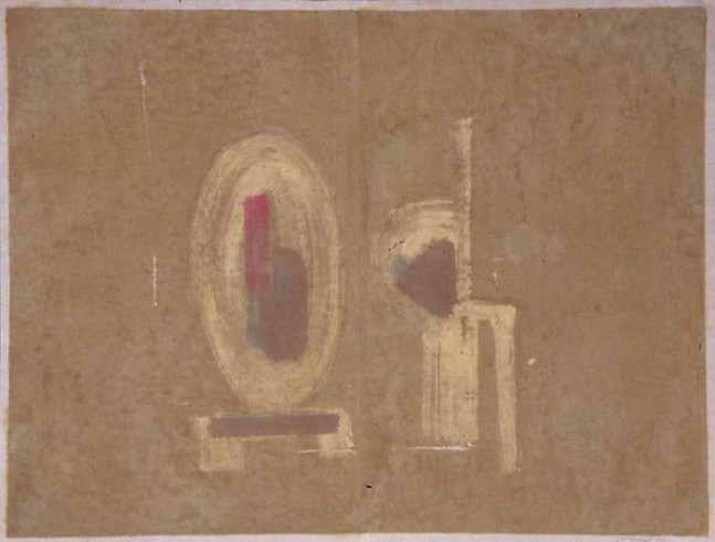 Untitled, PP 2125, 1977
Water Soluble Printer’s Ink and Casein
on Handmade Japanese Paper
H: 28 x  W: 38 5/8 inches