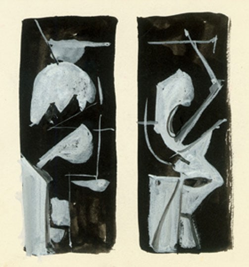 Inv# FI 26-OB Untitled, c. 1950s-1960s
Gouache and India Ink on Wove Paper
4 6/16 x 6 7/16 inches&amp;nbsp;&amp;nbsp;
11.1 x 16.4 cm