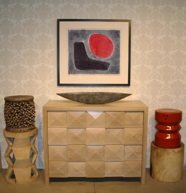 Untitted,&amp;nbsp;PP 1029, 1973
Water Soluble Printer&amp;#39;s Ink and Casein
H:&amp;nbsp;25 x W: 28 3/4 inches