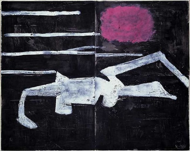 Inv# PP 4060 Untitled, c.1973
Water Soluble Printer&amp;#39;s Ink and Casein
on Handmade Japanese Paper
37 5/8 x 47 7/8 inches&amp;nbsp;&amp;nbsp;
95.58 x 121.62 cm

Private Collection