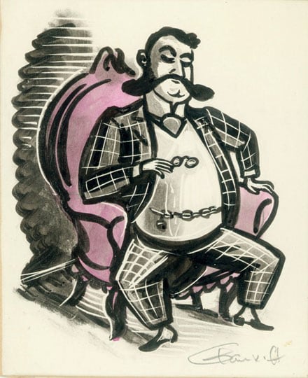 Inv# PII 001 Untitled, c. 1920-1930s
Ink and Pastel on Scratchboard
3 3/4 x 3 1/16 inches
9.53 x 7.77 cm